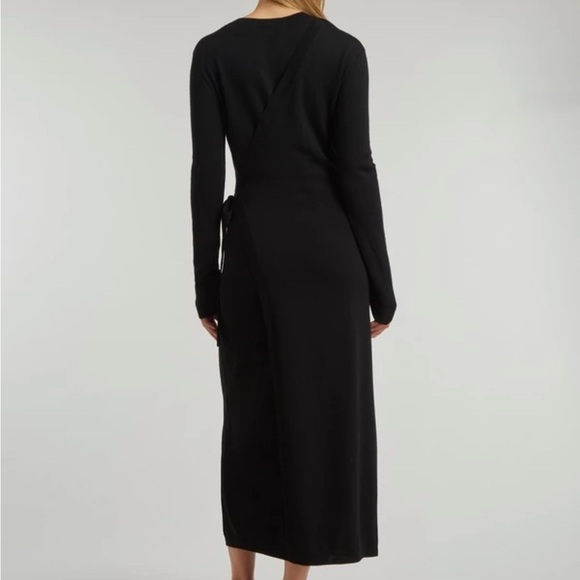 Toteme//merino midi wrap dress set - Picture 3 of 9